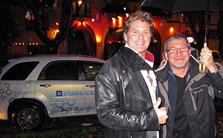 David Hasselhoff, aka The Hoff, and Director Kelly Sandefur